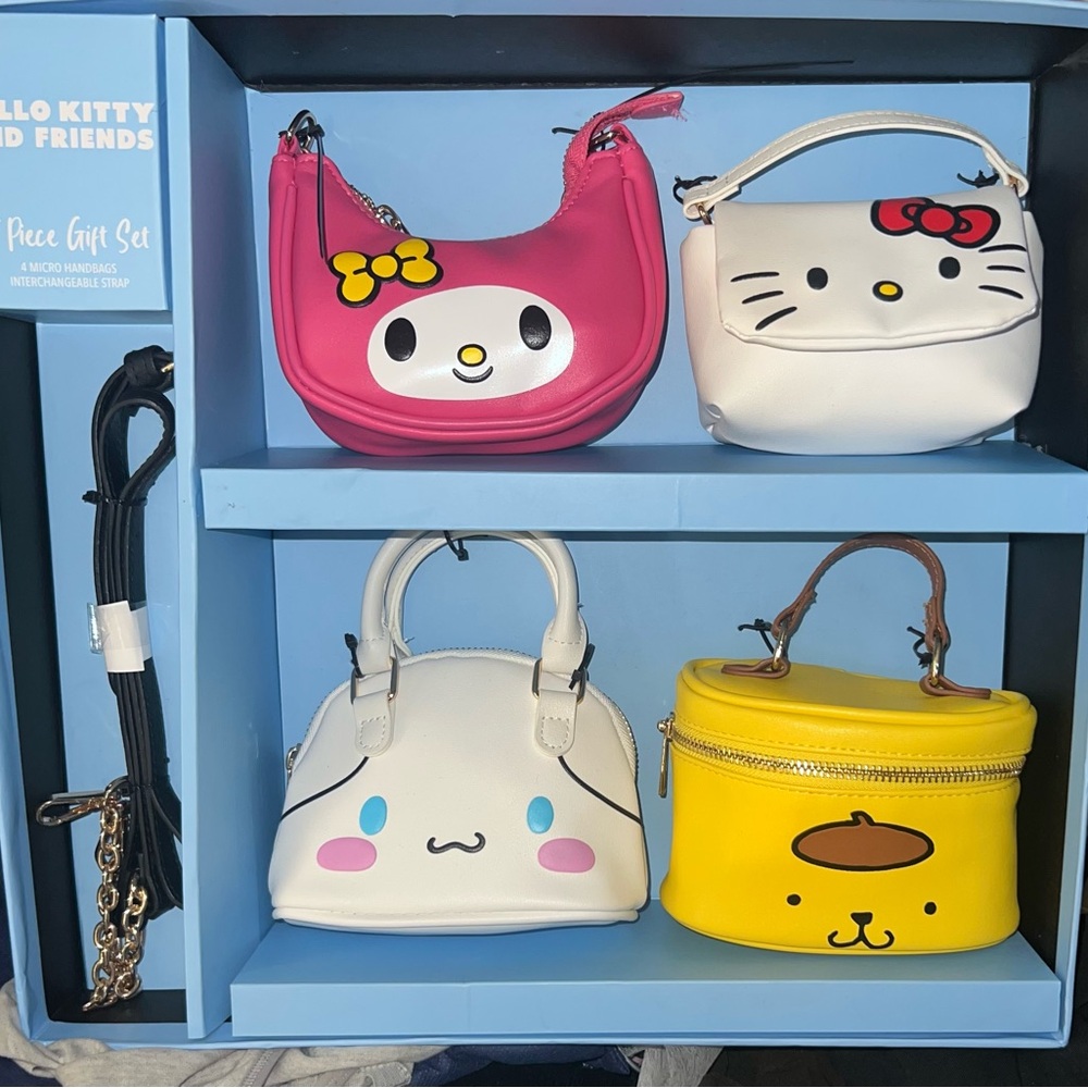 Hello Kitty Mini Bag Set - Pink, White, Yellow - Picture 2 of 3